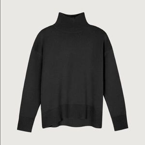 Oak+Fort black mock neck sweater